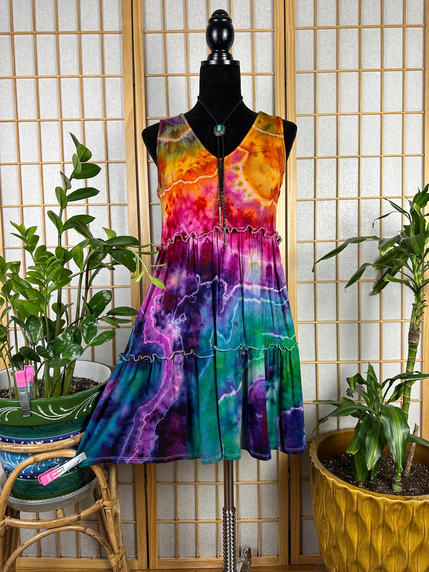 Tiered Tank Dress - SMALL