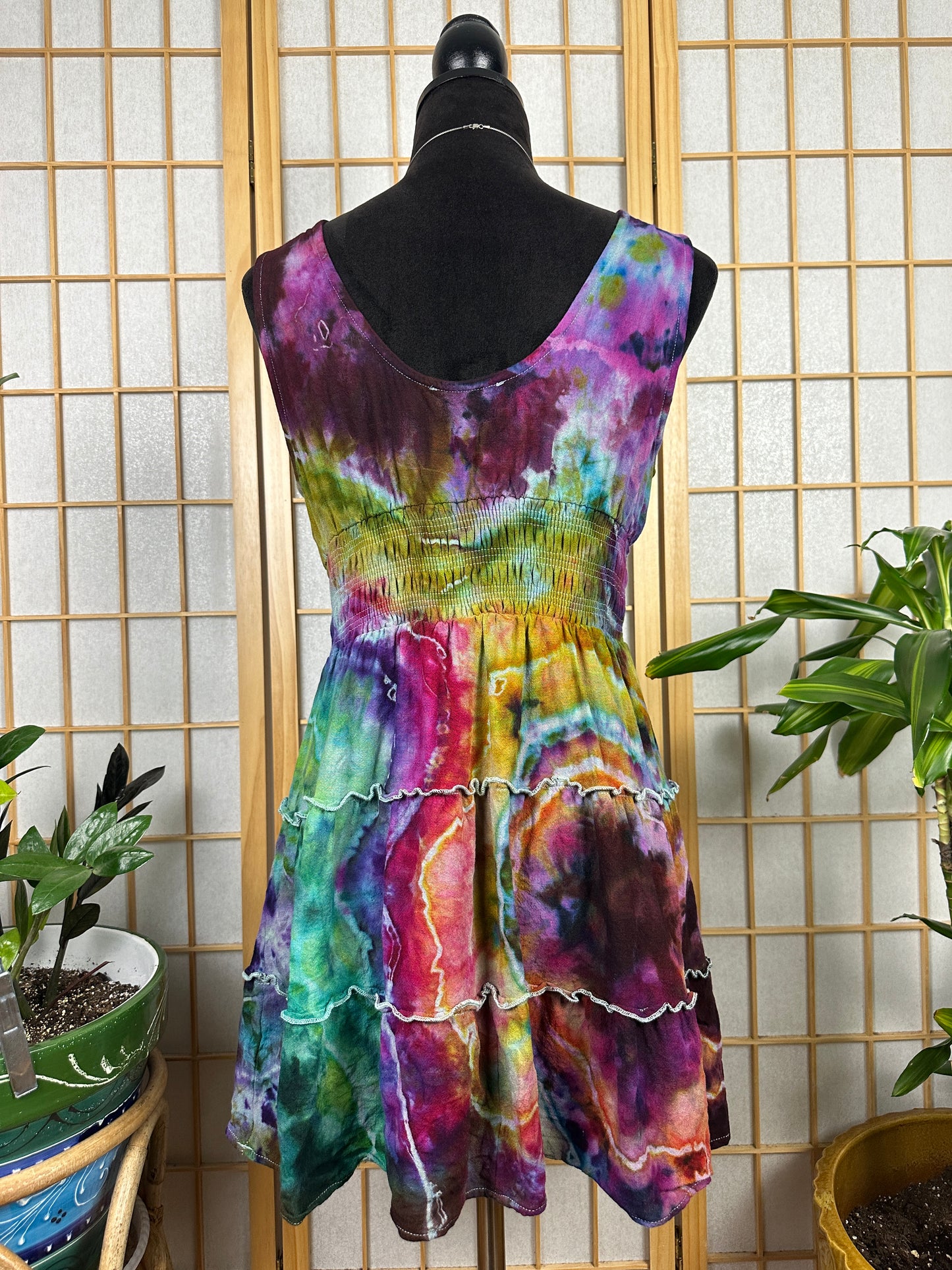 Button Skater Dress - MEDIUM