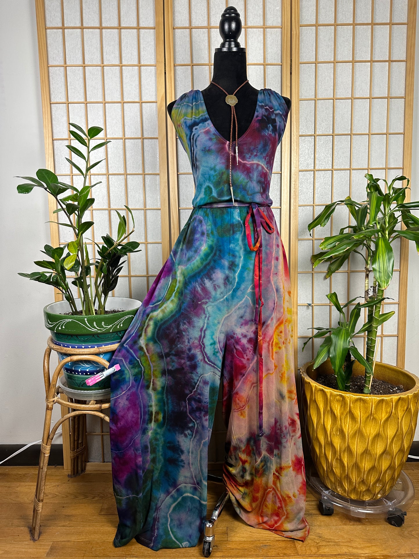 Belted Jumpsuit - 4/5X