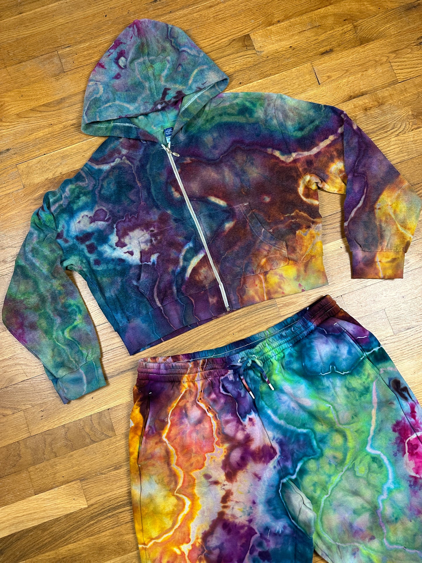 French Terry Crop Sweatsuit - XL