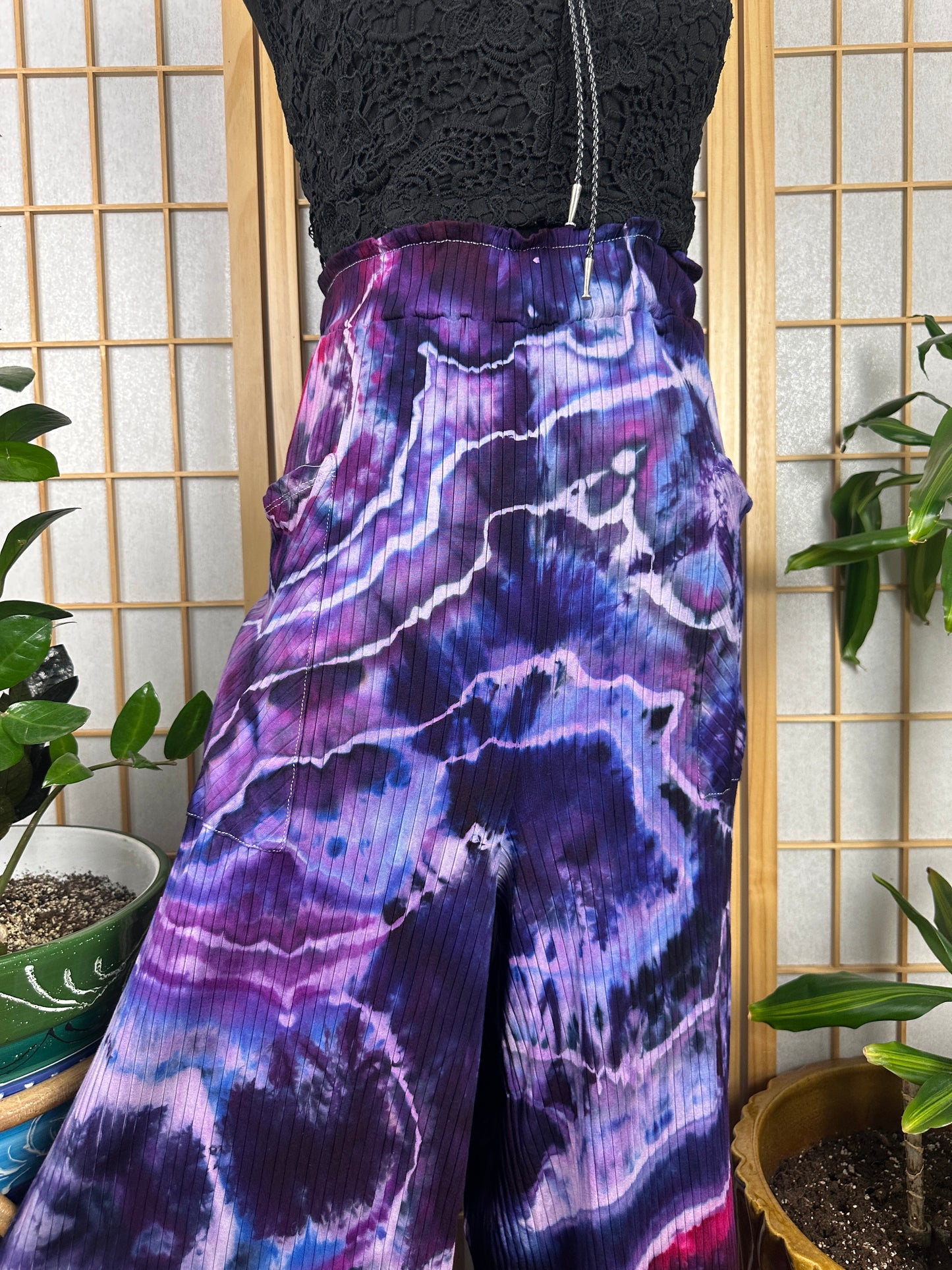 Ribbed Palazzo Pants - 3X