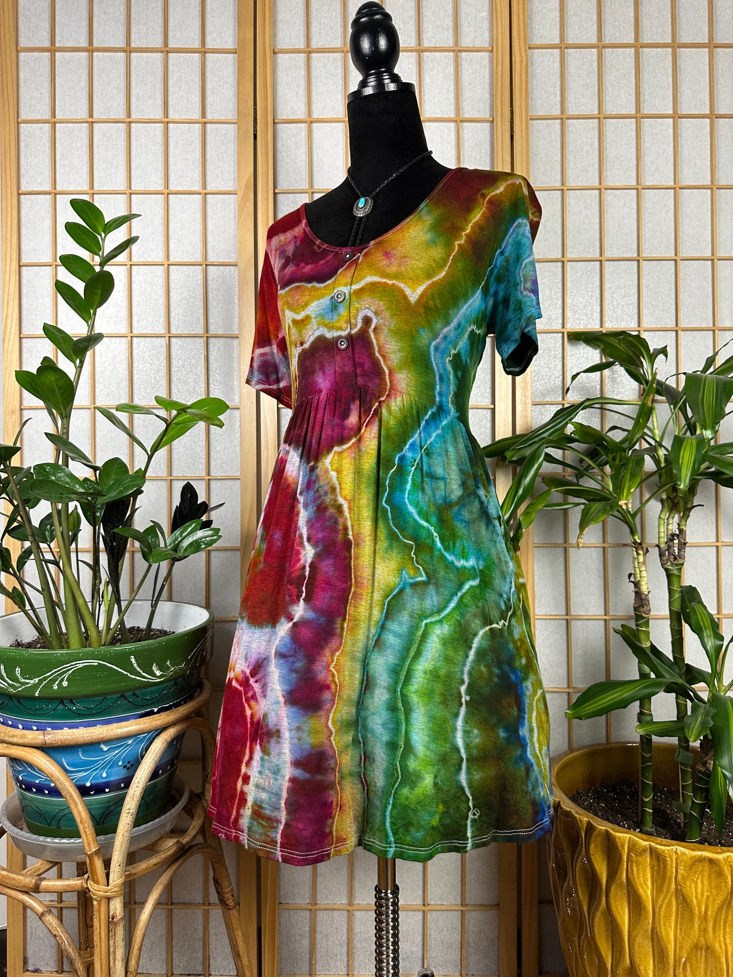 Button Babydoll Dress - SM/MD