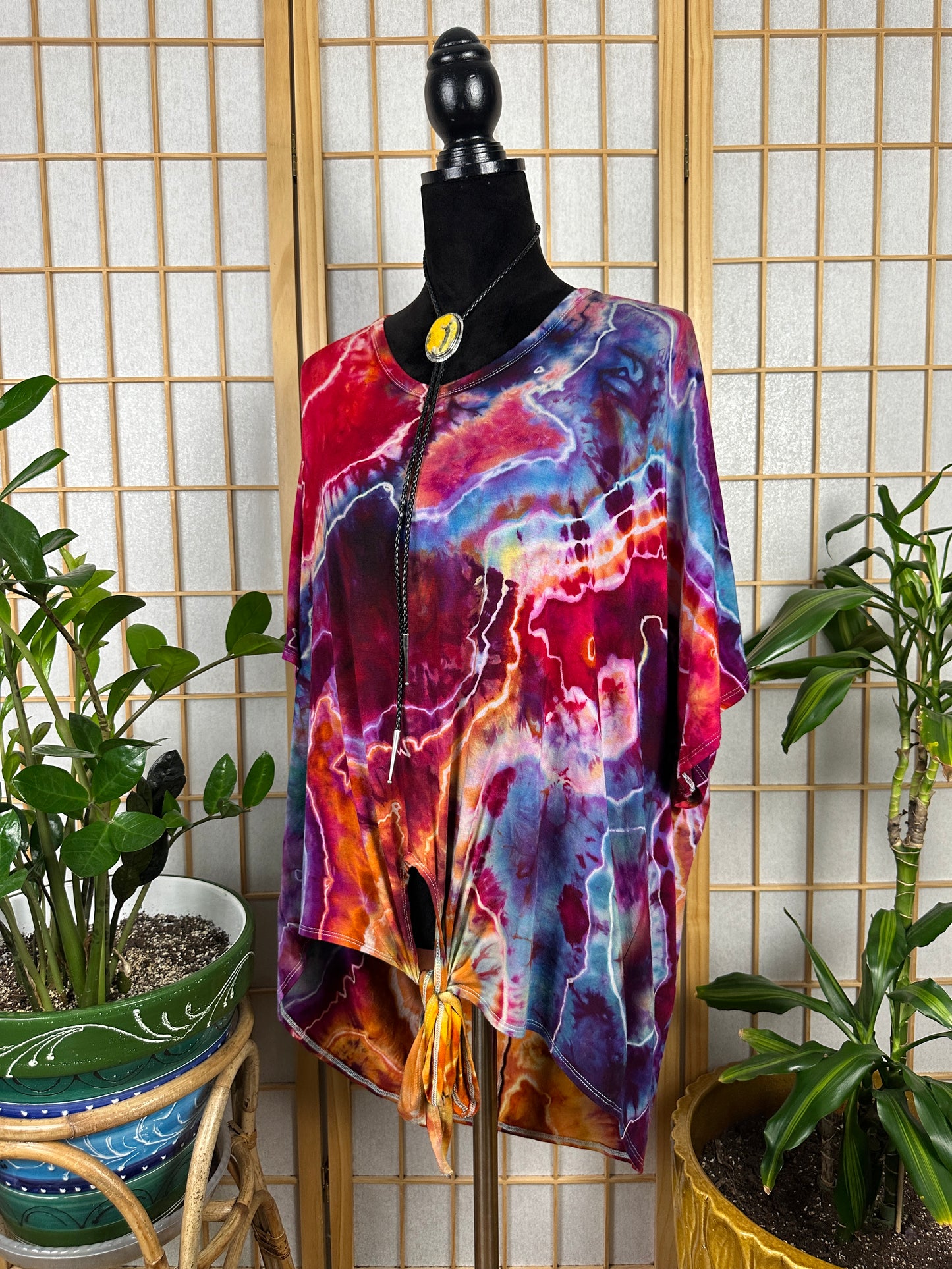 Tie Front Top - 1X/2X