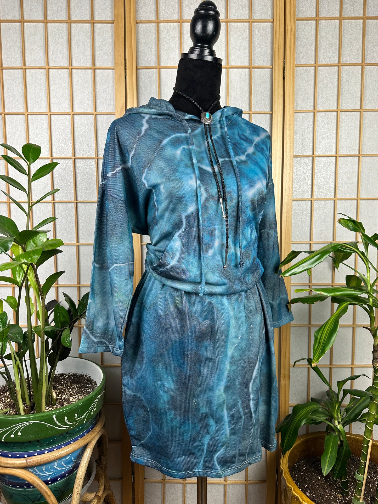 Hoodie Mini Dress - LARGE