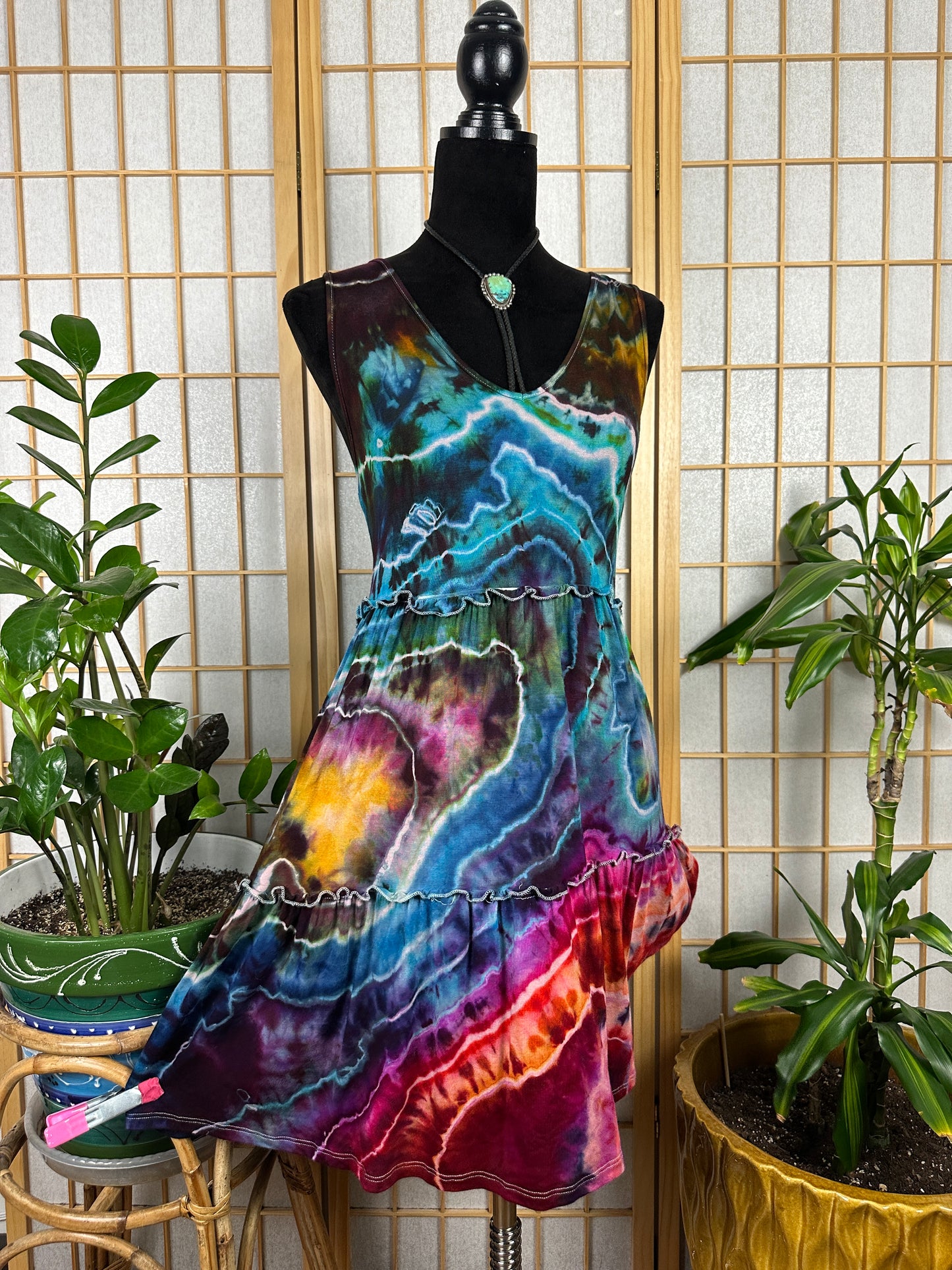 Tiered Tank Dress - SMALL