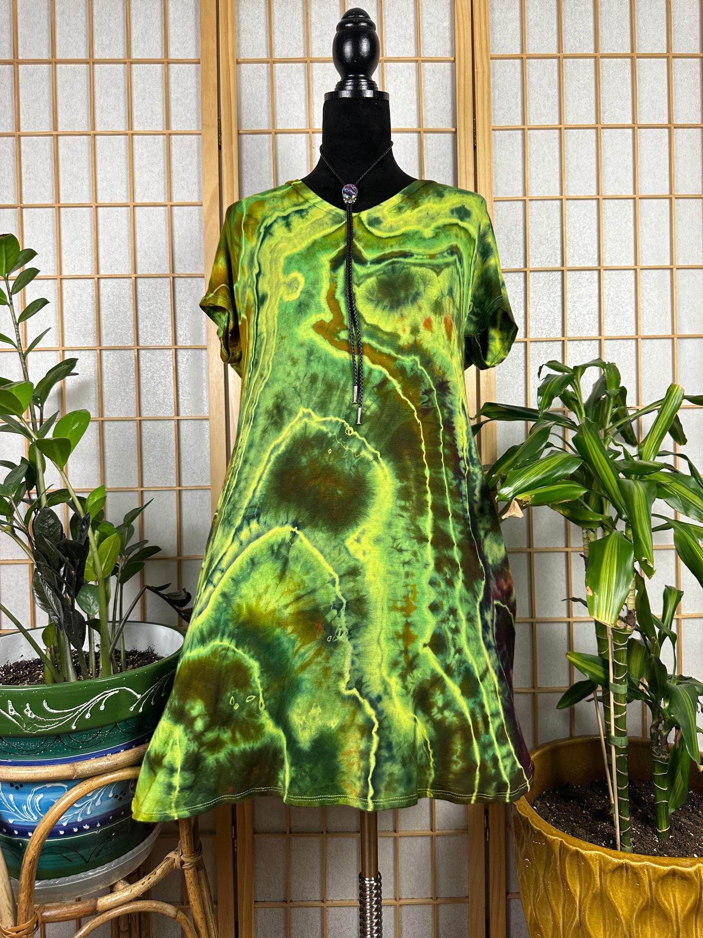 V Neck Swing Dress - XL