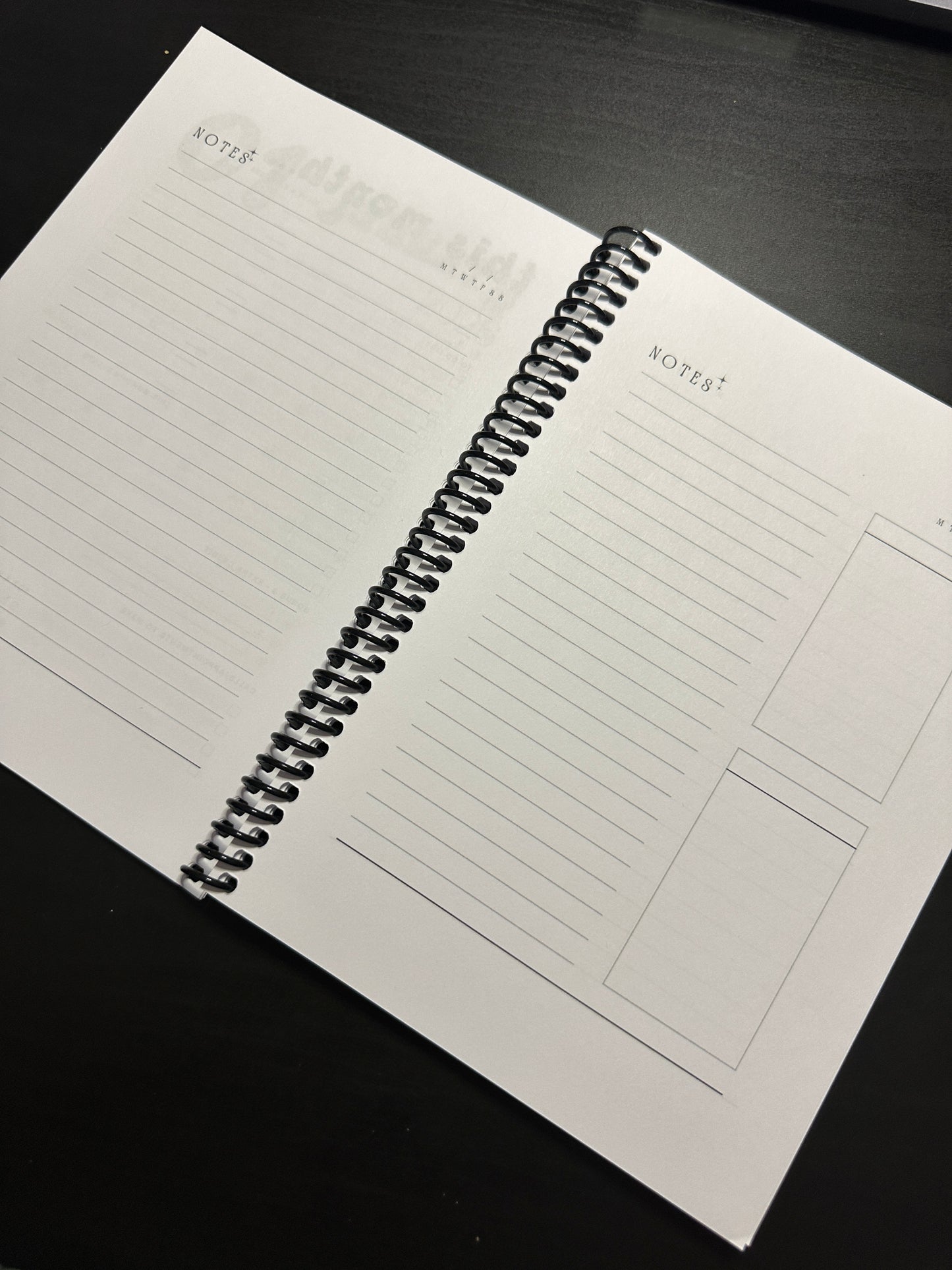 2026 MONTHLY Notebook/Planner - A5 Spiral Softcover (READY TO SHIP)