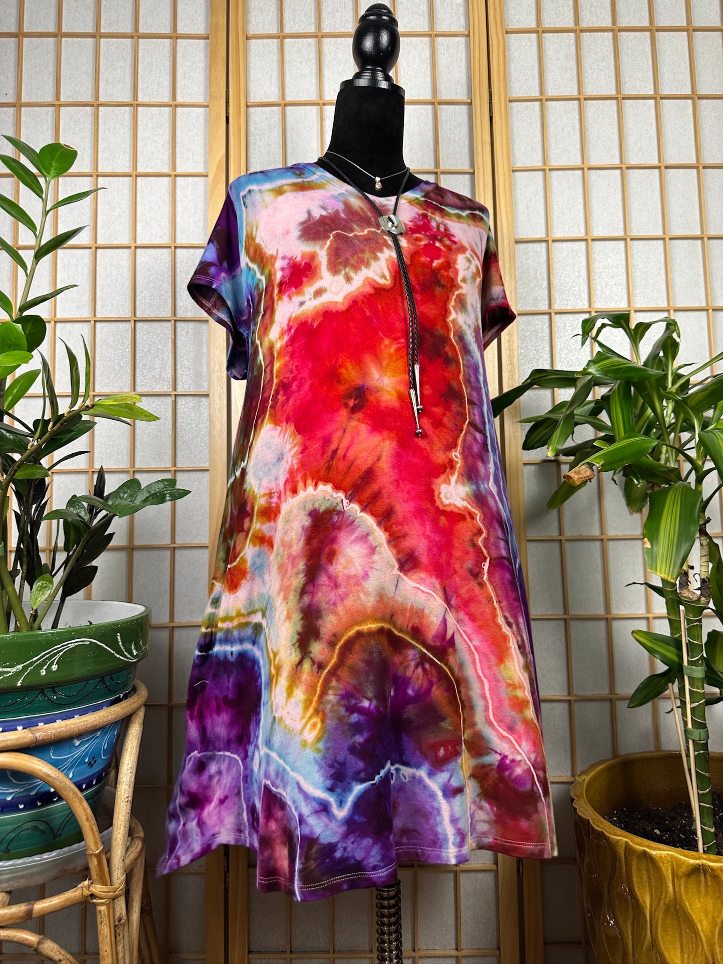 V Neck Swing Dress - XL/1X