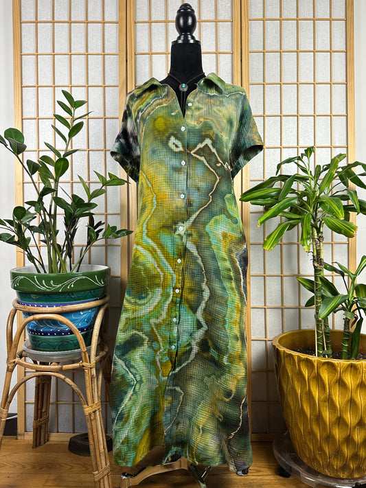 Buttoned Up Maxi - 2X/3X