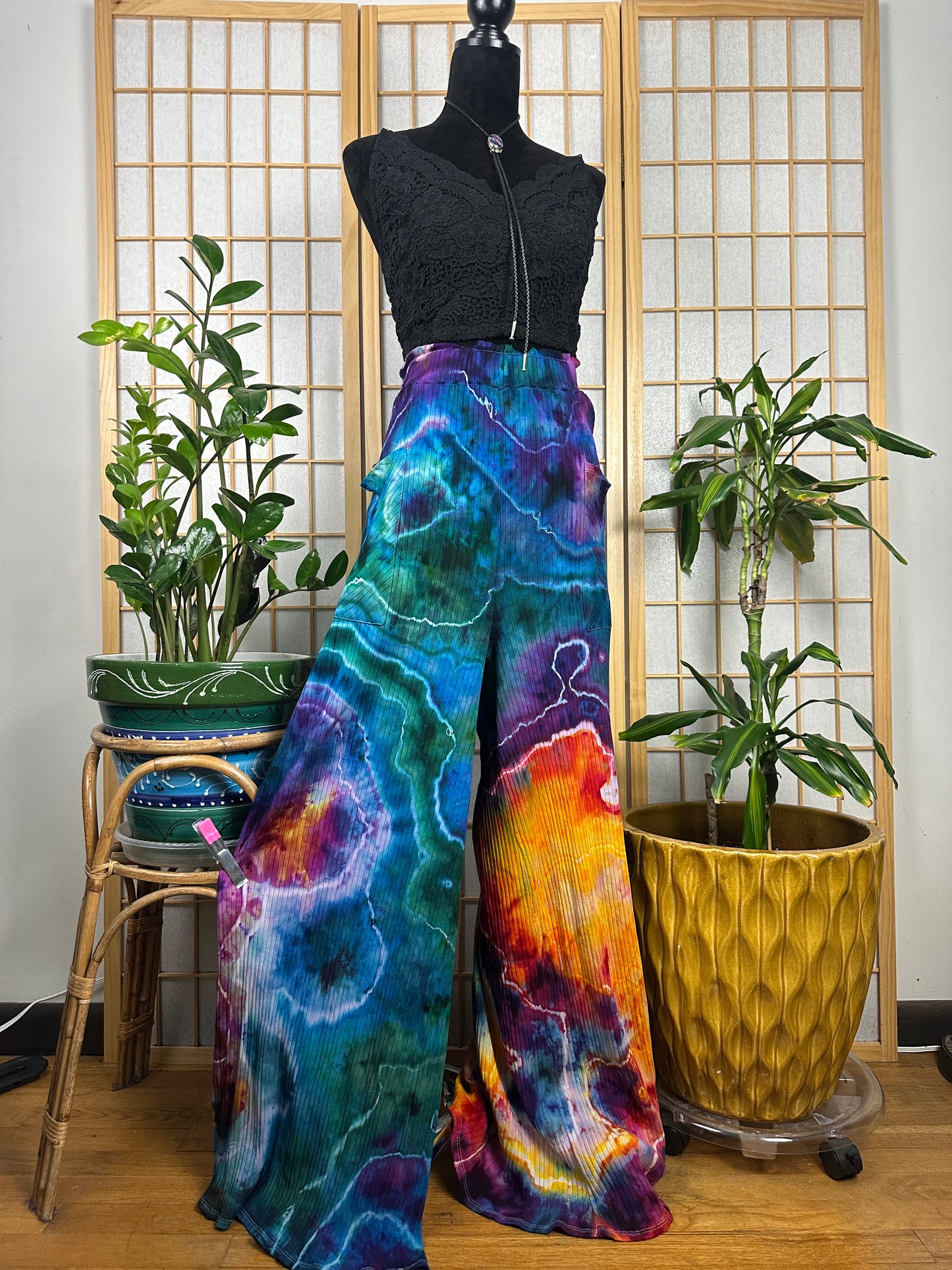 Ribbed Palazzo Pants - 3X
