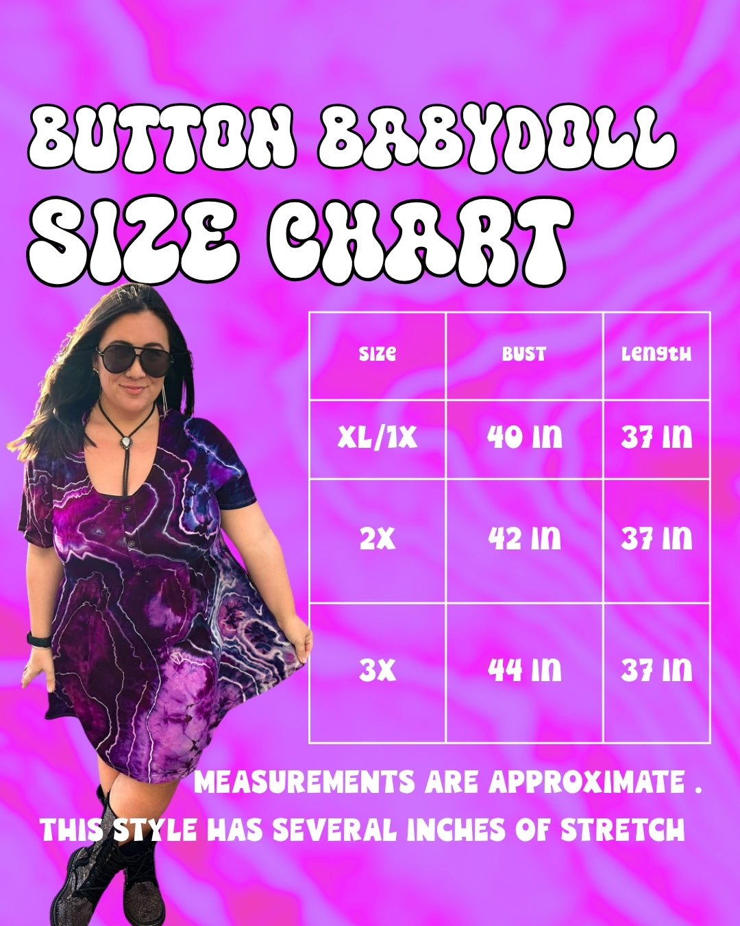 Button Babydoll Dress - XL/1X