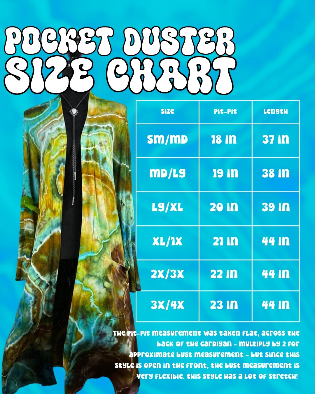 Reverse Pocket Duster - 2X/3X *Discounted due to DEFECT*