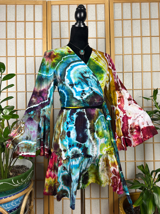 Spinner Mini Skirt/Wrap Top Set - MD/LG