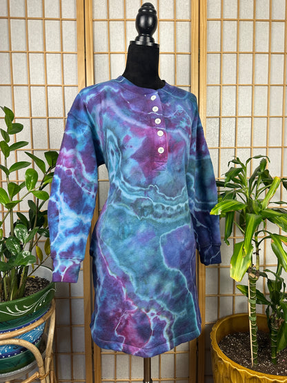 Henley Sweatshirt Dress - MD/LG