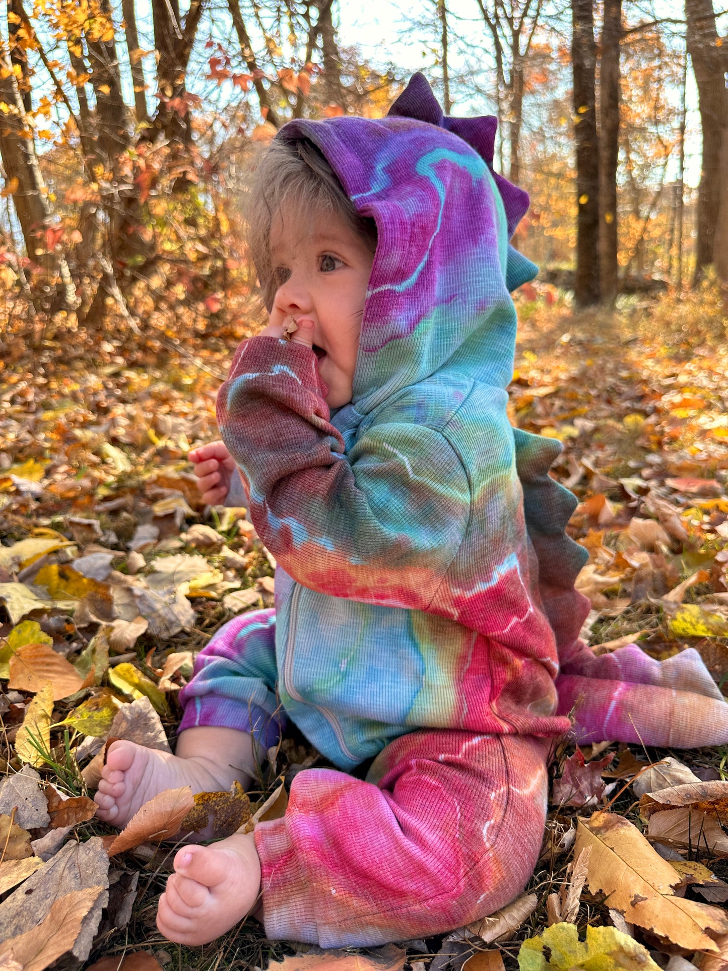 Pastel Dino Onesie - 6-9 Months