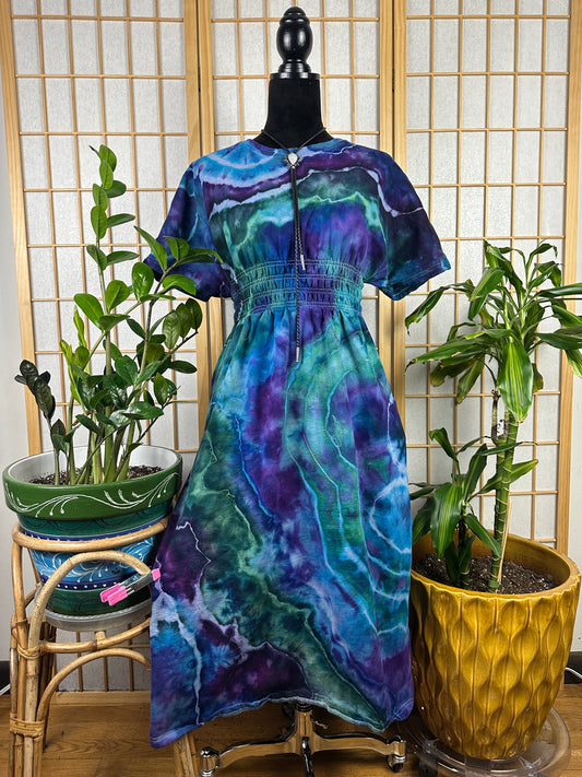 Short Sleeve Sweatshirt Dress - LARGE