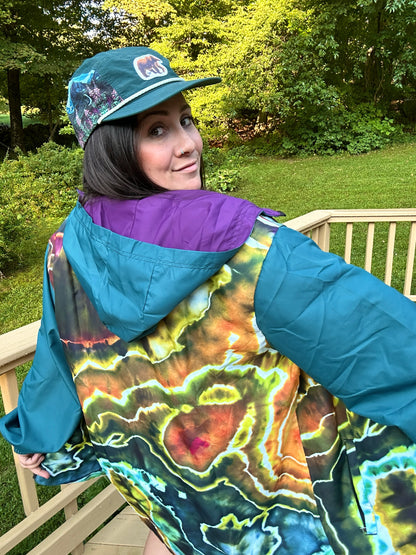 Unisex Tie Dye Windbreaker - Wildflower