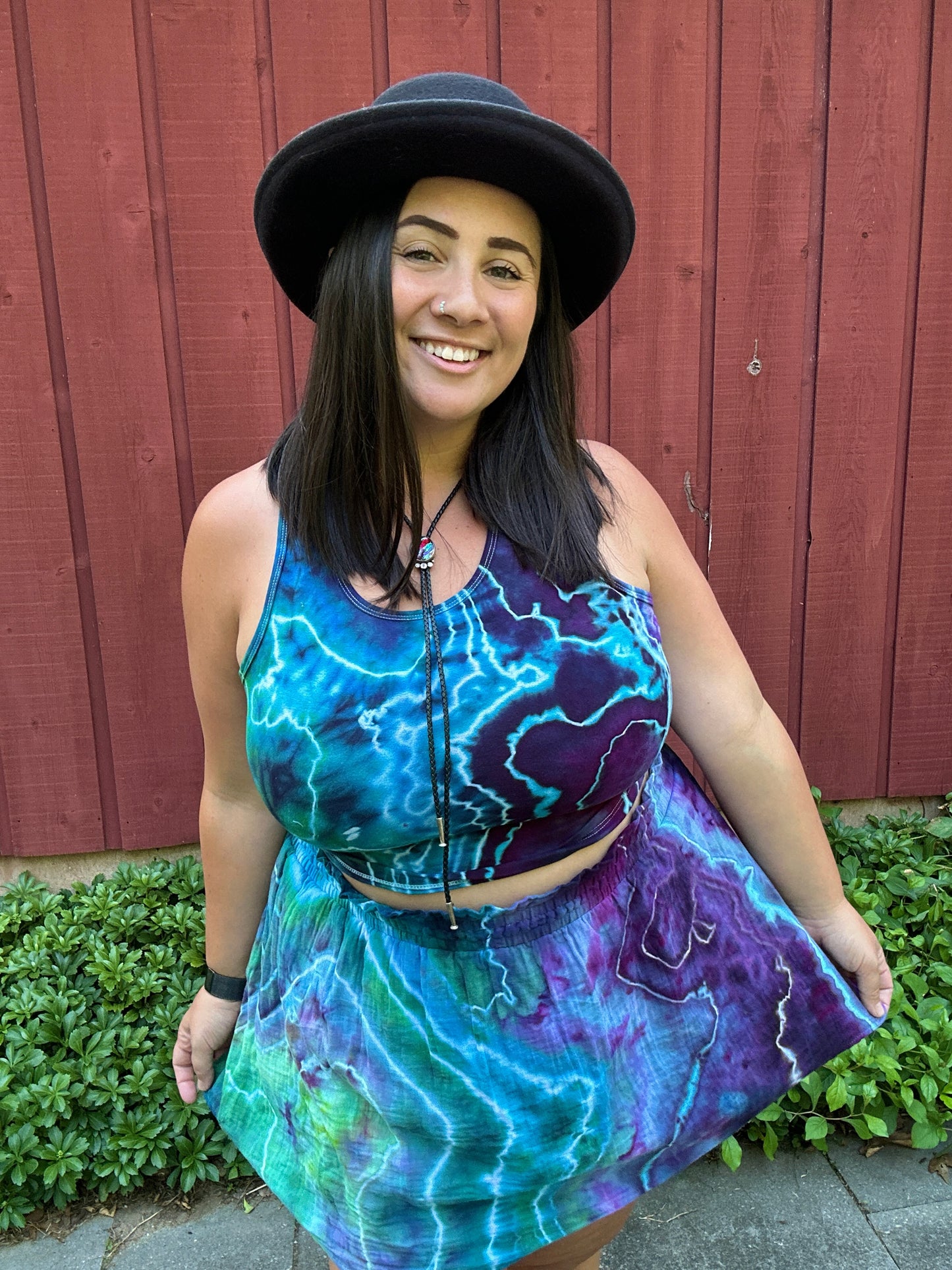 Waffle Skort Set - 2X (w/ tank & tee top options)
