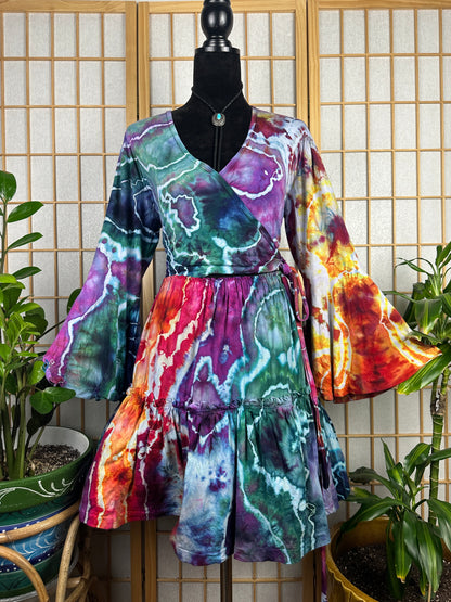Spinner Mini Skirt/Wrap Top Set - LG/XL