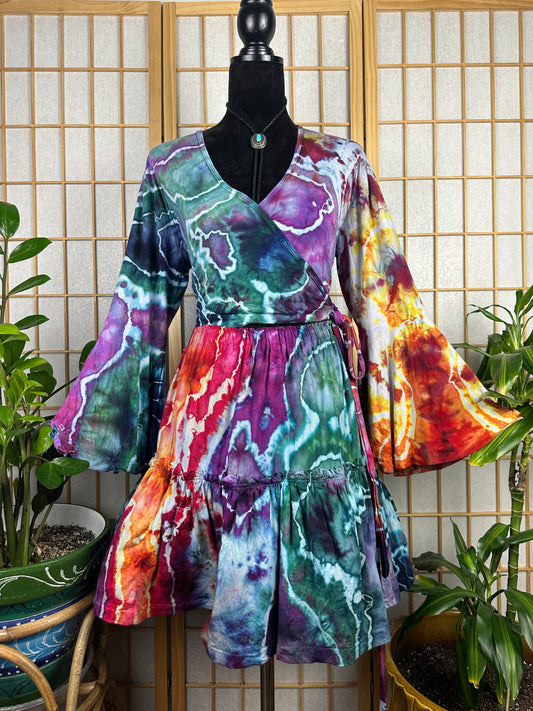 Spinner Mini Skirt/Wrap Top Set - LG/XL