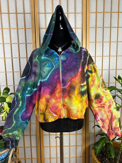 Terrycloth Crop Hoodie - XXL