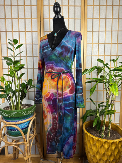 Ribbed Wrap Dress - XS