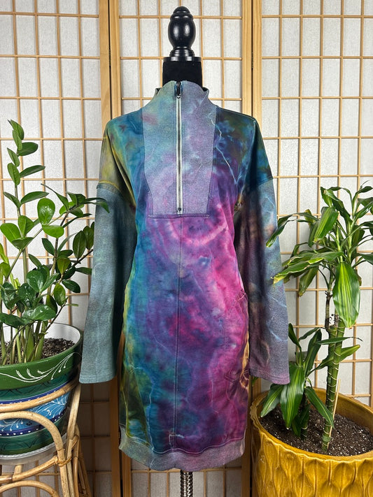 1/2 Zip Sweatshirt Dress - 3X