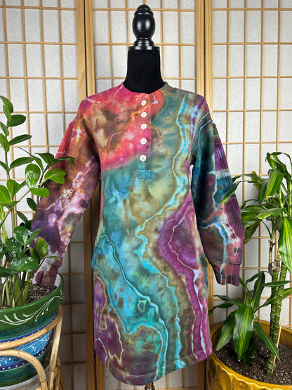 Henley Sweatshirt Dress - SM/MD