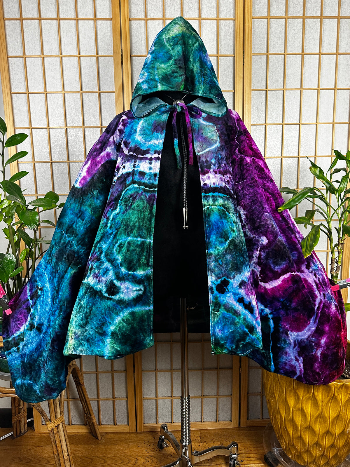 Bamboo Velour Cape - Mermaid