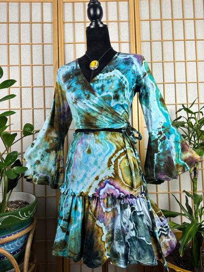 Spinner Mini Skirt/Wrap Top Set - SM/MD