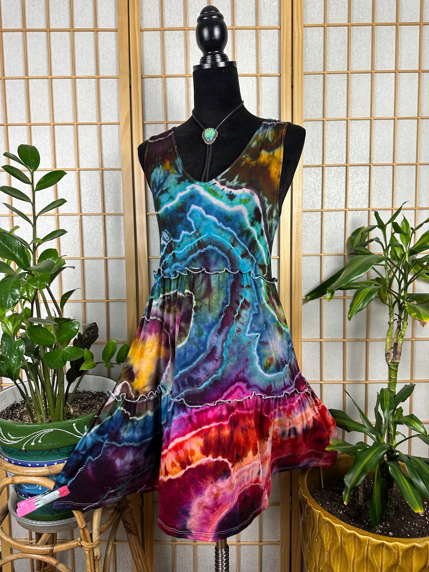 Tiered Tank Dress - SMALL