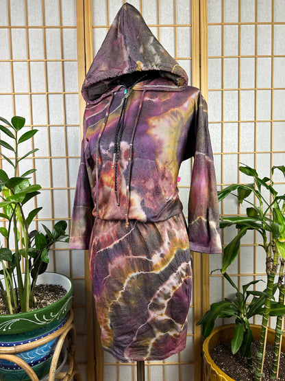 Hoodie Mini Dress - SMALL