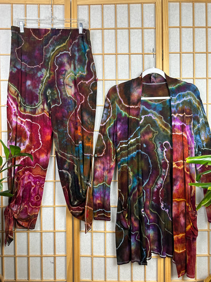 Pocket Cardigan/Tie Jogger Set - MEDIUM