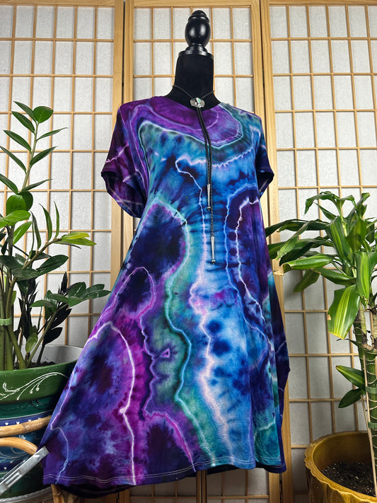 V Neck Swing Dress - 2X