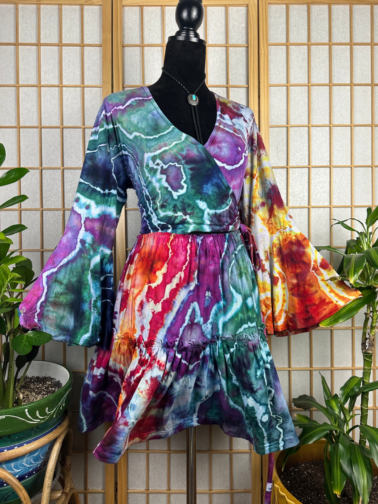 Spinner Mini Skirt/Wrap Top Set - LG/XL
