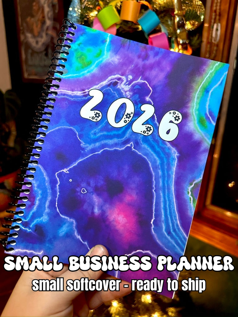 2026 SMALL BUSINESS Planner -  Mermaid A5 Spiral Softcover (READY TO SHIP)