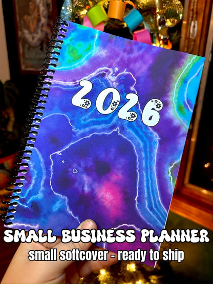 2026 SMALL BUSINESS Planner -  Mermaid A5 Spiral Softcover (READY TO SHIP)