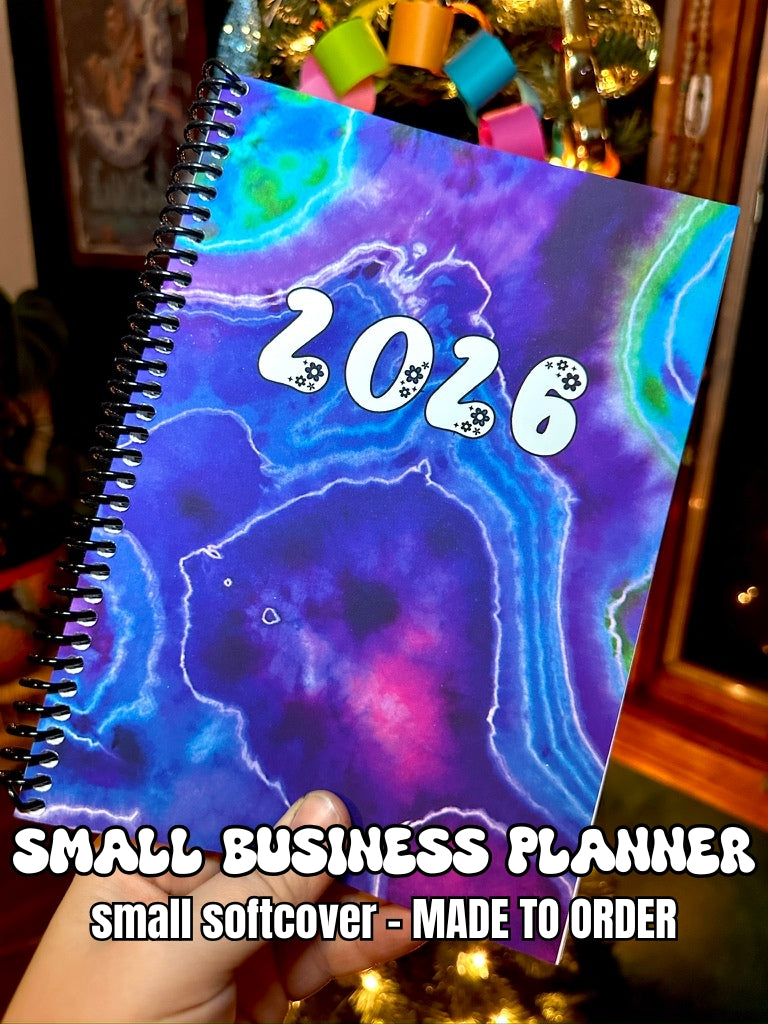 2026 SMALL BUSINESS Planner -  Mermaid A5 Spiral Softcover (MADE TO ORDER)