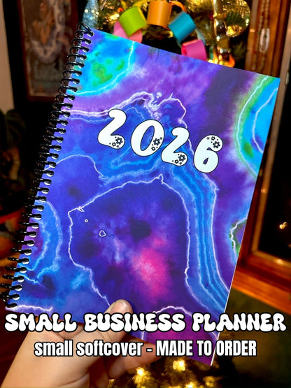 2026 SMALL BUSINESS Planner -  Mermaid A5 Spiral Softcover (MADE TO ORDER)