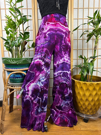 Ribbed Palazzo Pants - LARGE