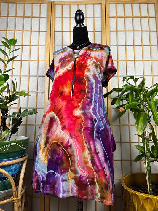 V Neck Swing Dress - XL/1X