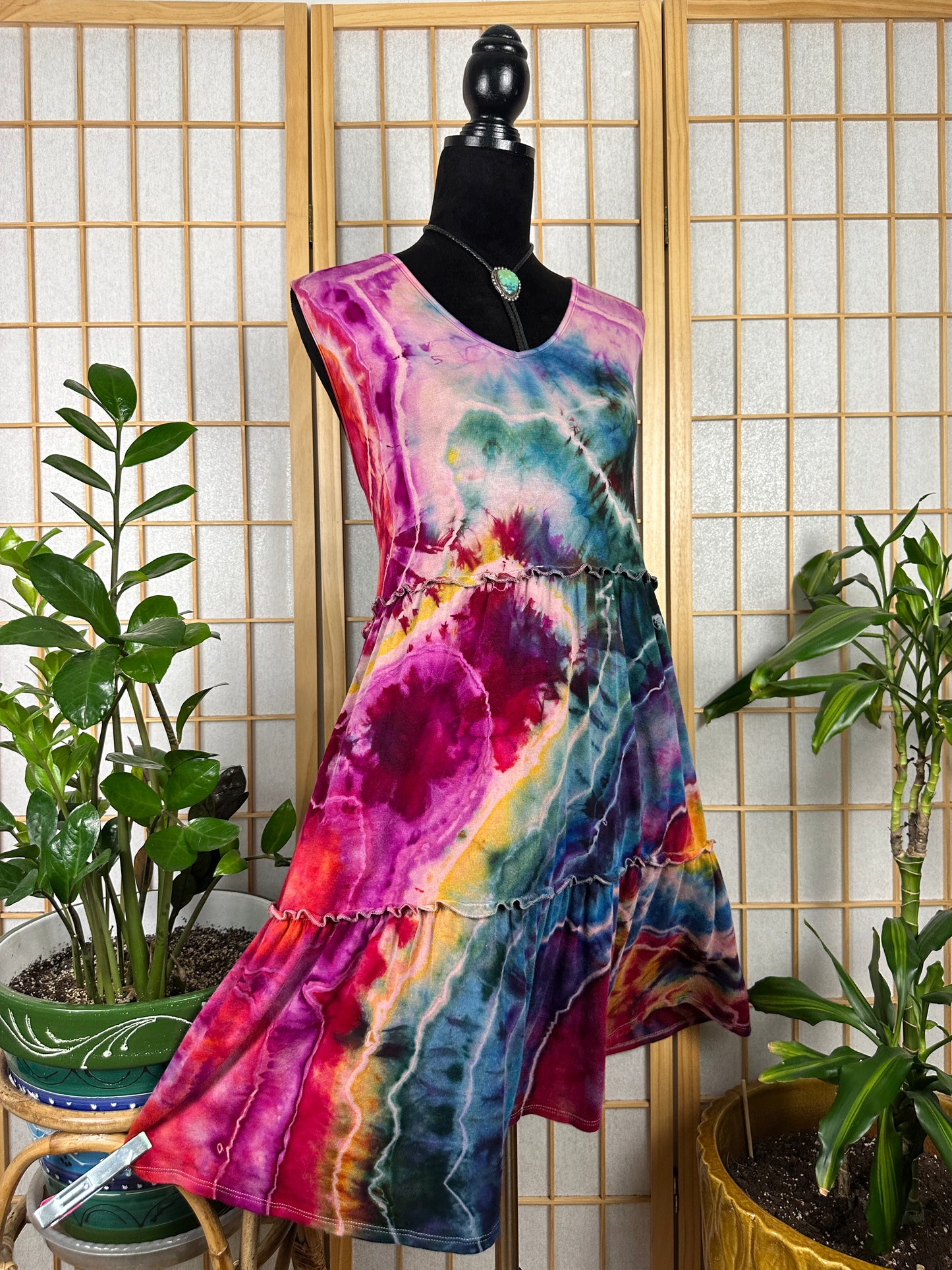 Tiered Tank Dress - 2X