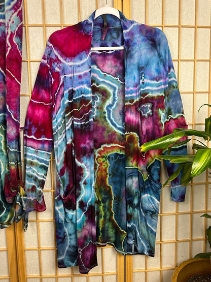 Pocket Cardigan/Tie Jogger Set - LARGE