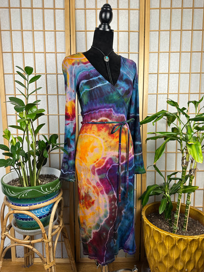 Ribbed Wrap Dress - XS