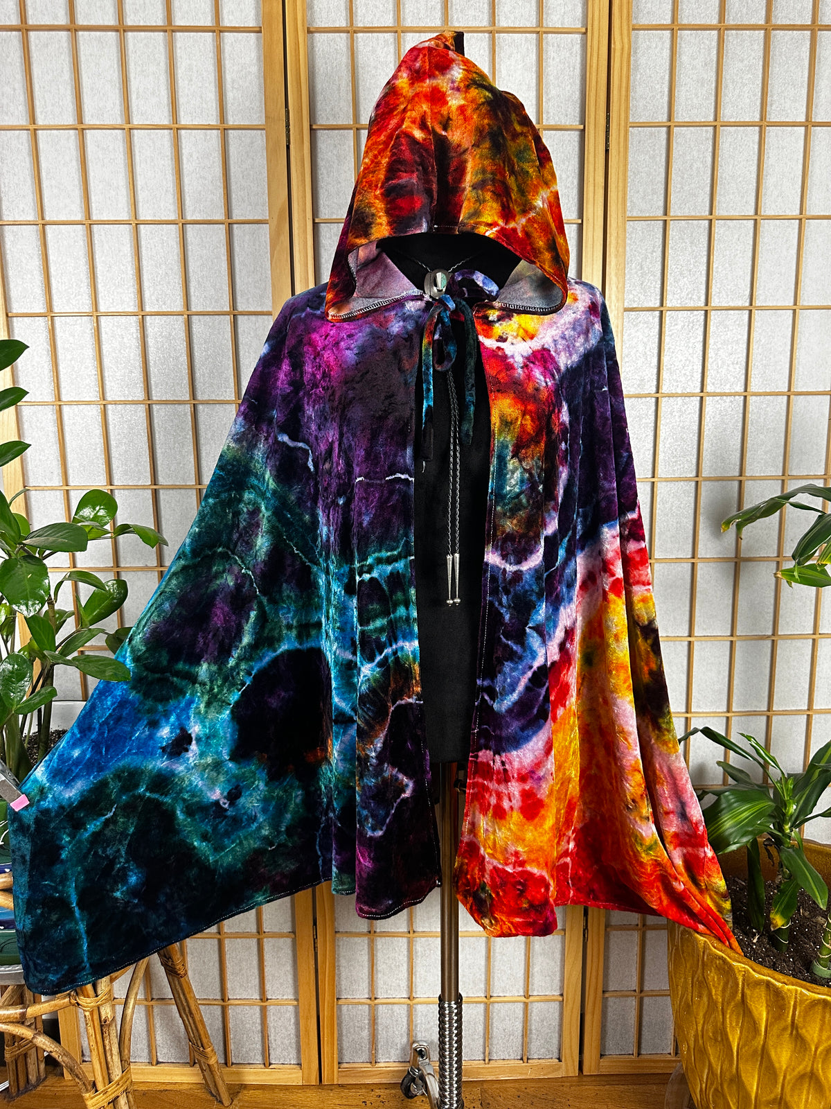 Bamboo Velour Cape - Rainbow