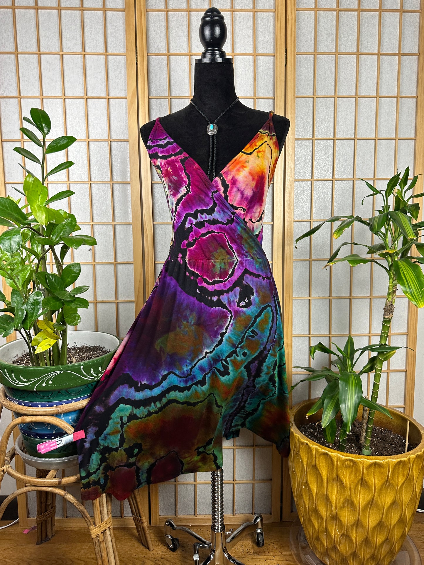 Reverse Surplice Sun Dress - 2/3X