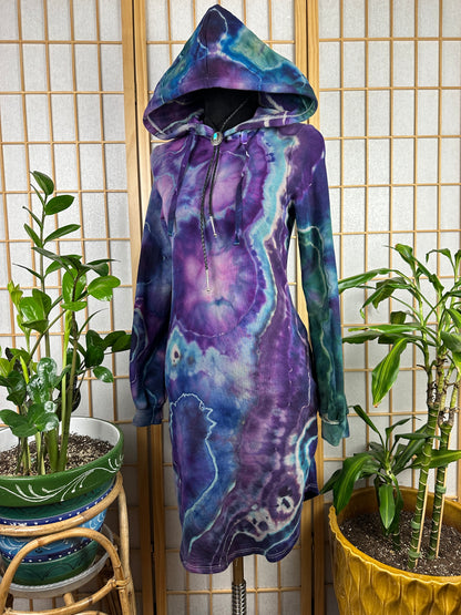 Hoodie Sweatshirt Dress - SMALL