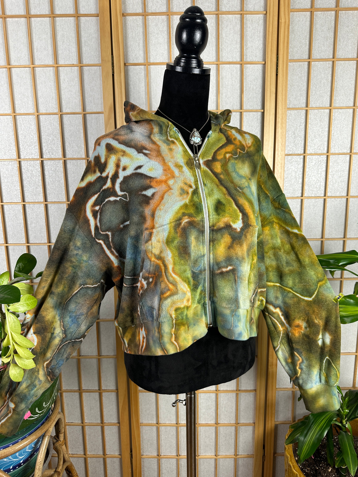 Terrycloth Crop Hoodie - XXL