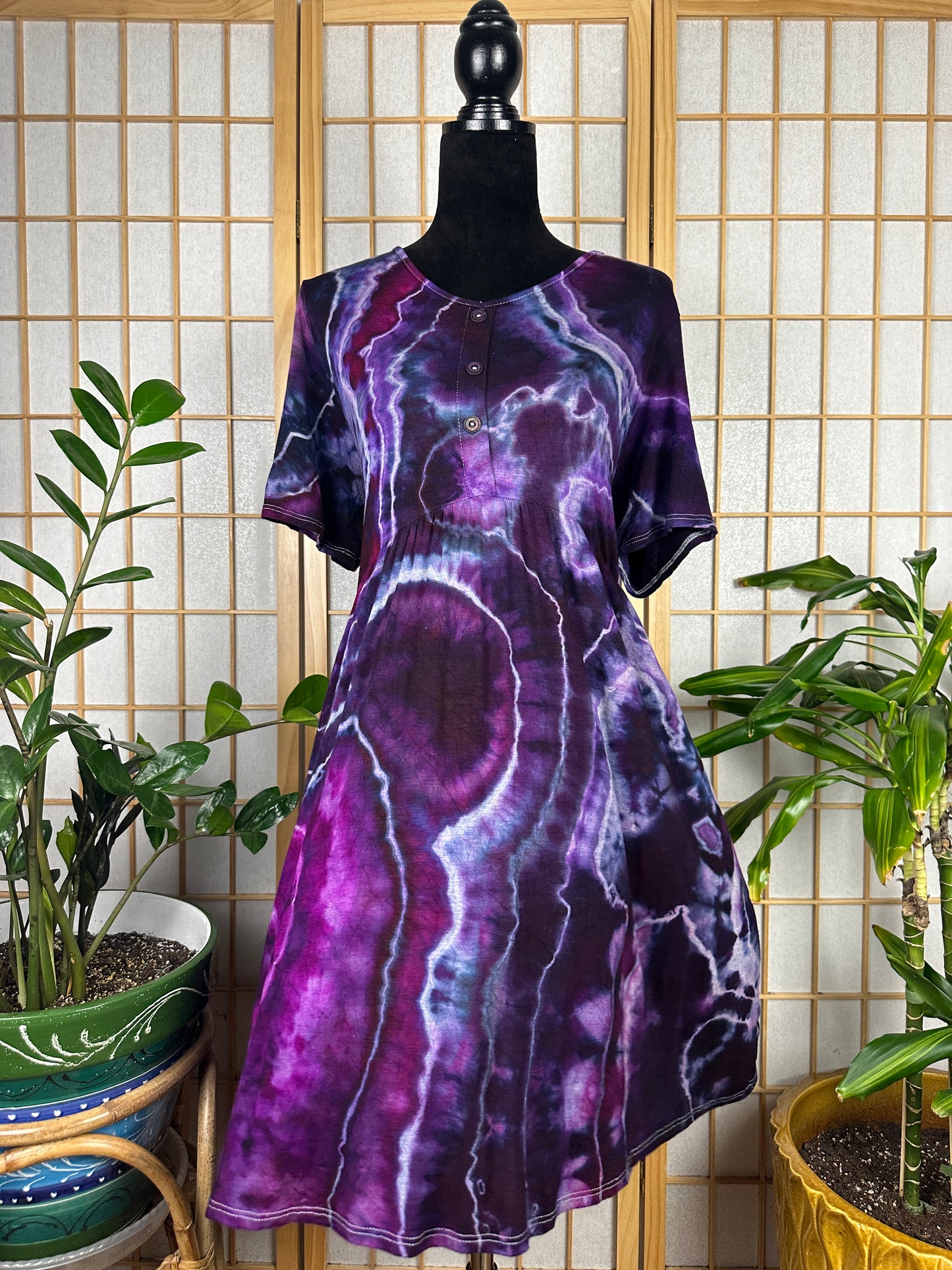 Button Babydoll Dress - XL/1X