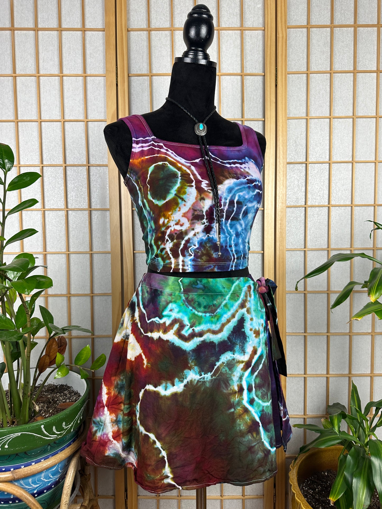 Wrap Skirt Set - LG top/XL bottom